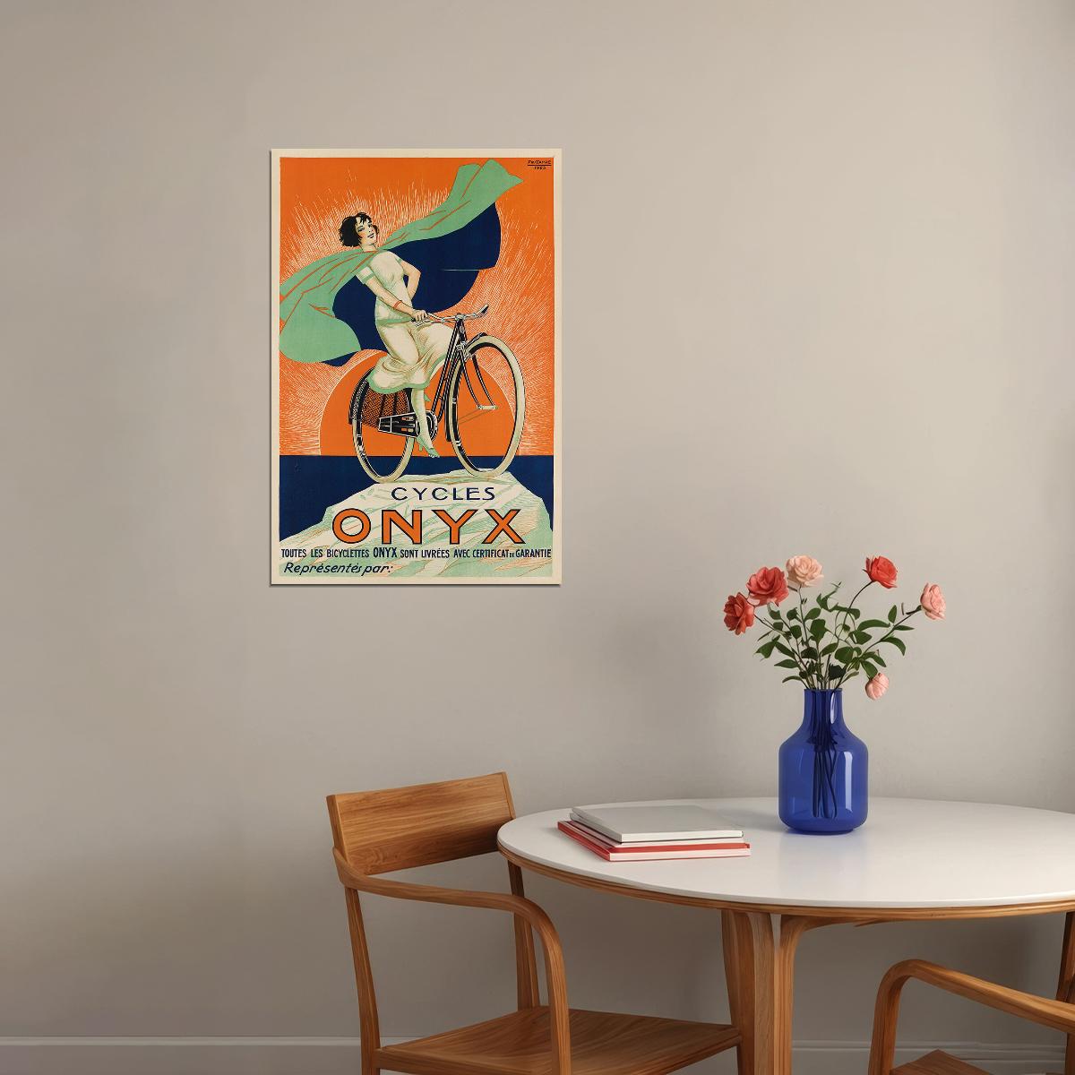 1920s Cycles Onyx Vintage Style Bicycle Riding Advertising Poster Wall Art Print Home Wall Decor