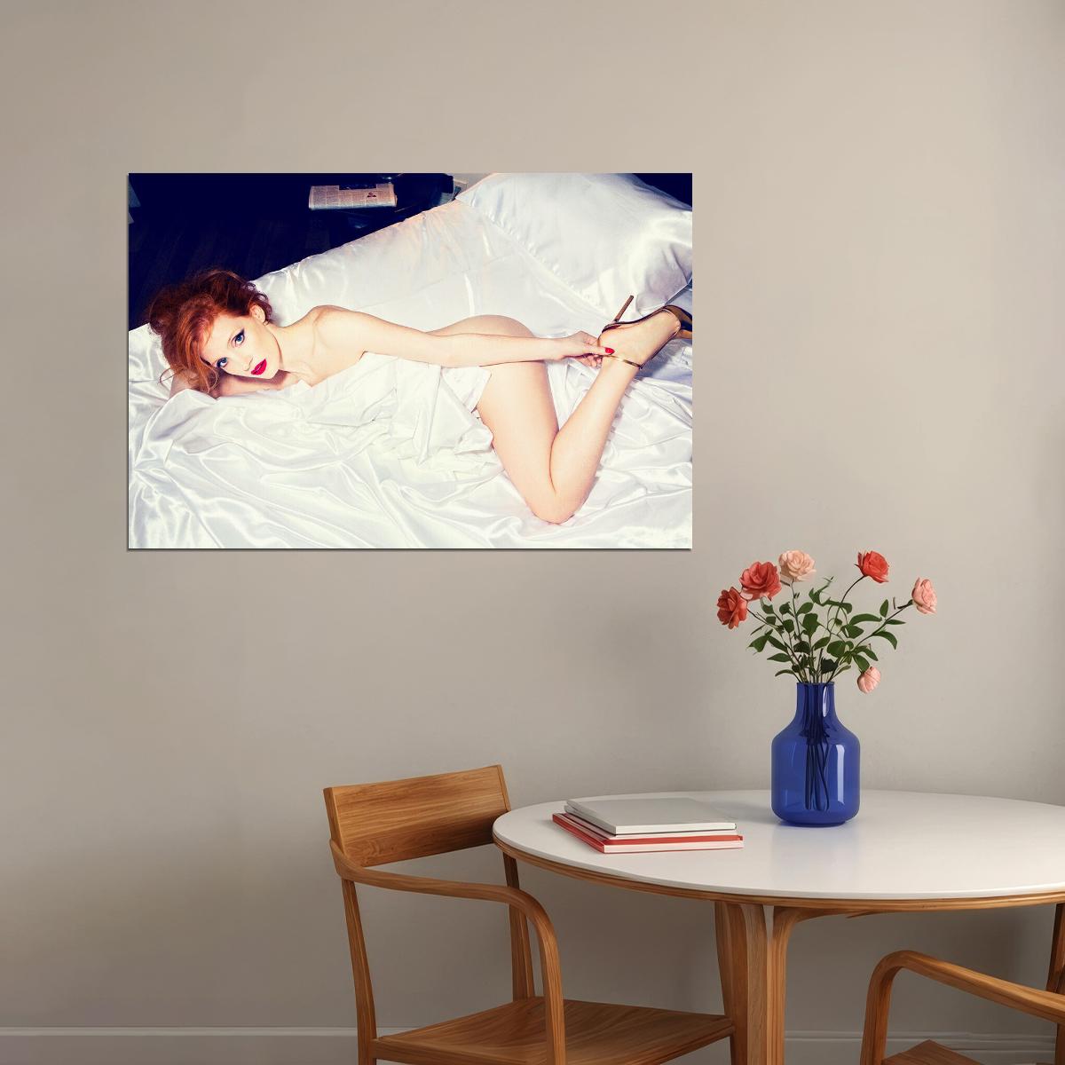 Jessica Chastain American Actor And Film Producer Poster Wall Art Print Home Wall Decor