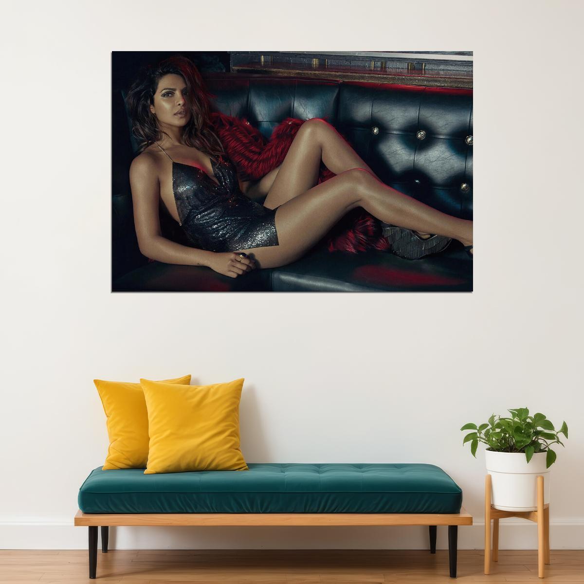 Priyanka Chopra Indian Film Actor Artist And Singer Poster Wall Art Print Home Wall Decor - xonomax