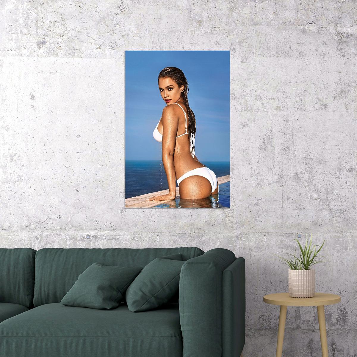Jessica Alba American Actress And Business Person Poster Wall Art Print Home Wall Decor