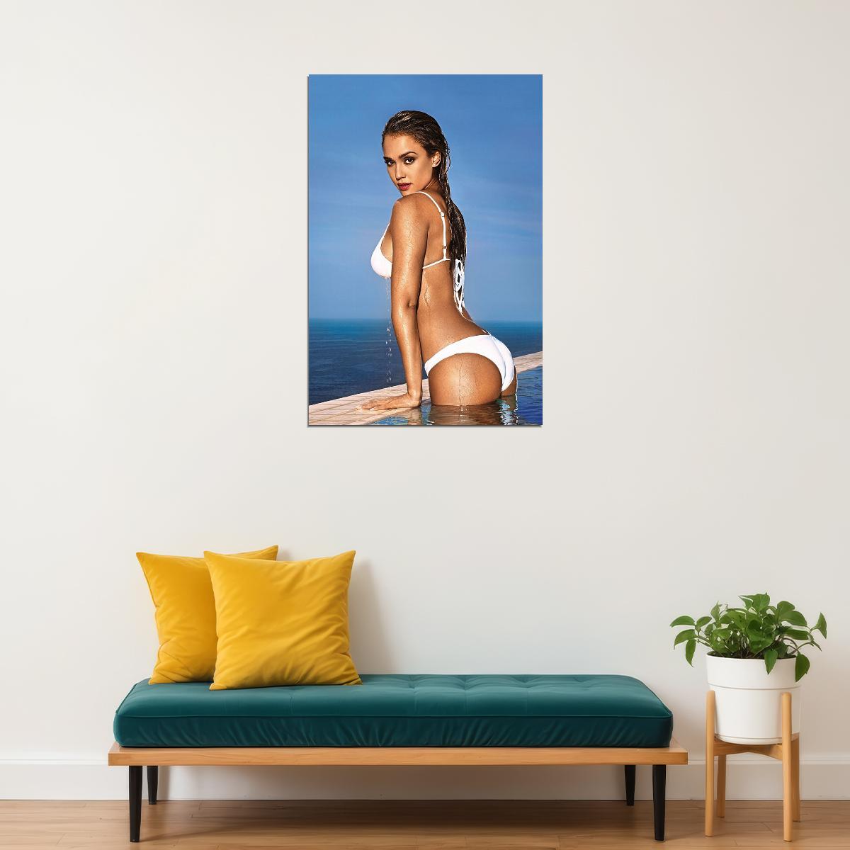 Jessica Alba American Actress And Business Person Poster Wall Art Print Home Wall Decor