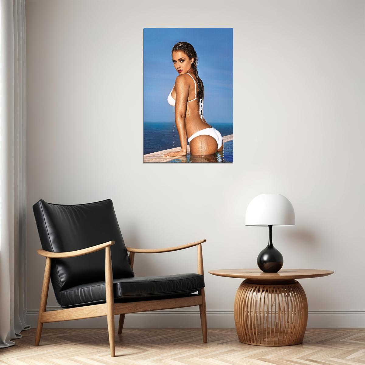 Jessica Alba American Actress And Business Person Poster Wall Art Print Home Wall Decor
