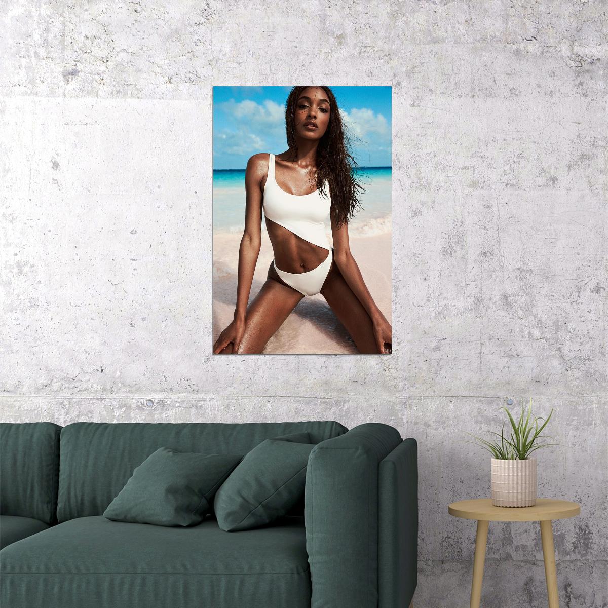 Jourdan Dunn Supermodel Icon Poster Wall Art Print Home Wall Decor