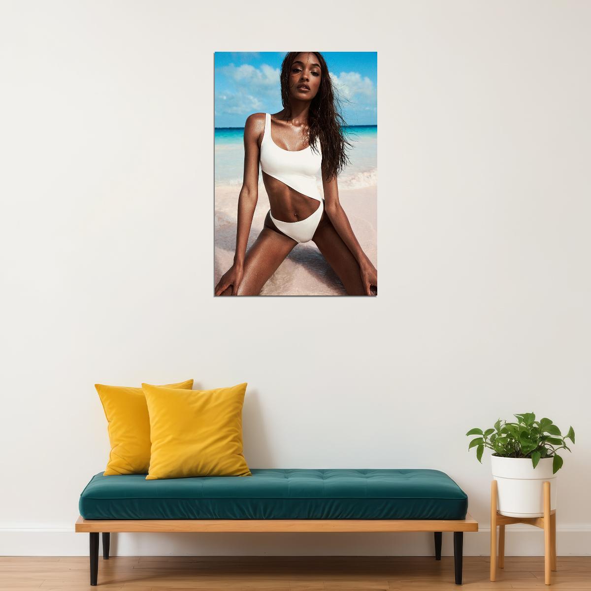 Jourdan Dunn Supermodel Icon Poster Wall Art Print Home Wall Decor