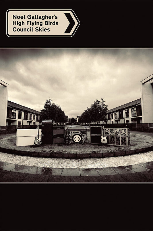 Noel Gallagher's High Flying Birds Council Skies Group Poster Wall Art Print Home Wall Decor - xonomax