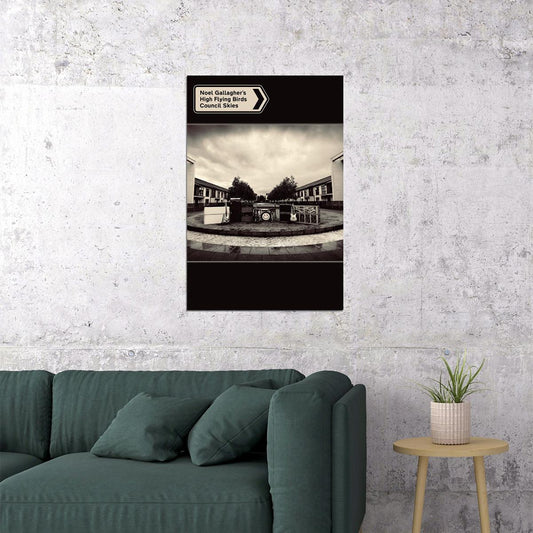 Noel Gallagher's High Flying Birds Council Skies Group Poster Wall Art Print Home Wall Decor - xonomax