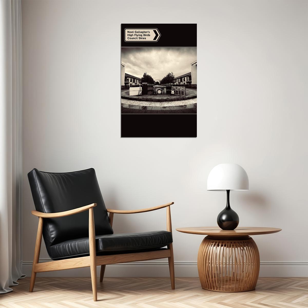 Noel Gallagher's High Flying Birds Council Skies Group Poster Wall Art Print Home Wall Decor - xonomax