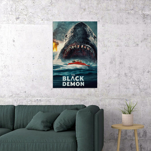 The Black Demon Movie Horror Thriller Science Fiction Poster Wall Art Print Home Wall Decor - xonomax