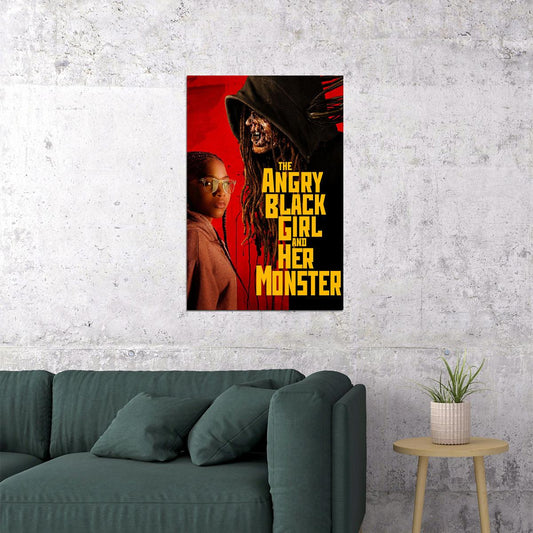 The Angry Black Girl And Her Monster Movie Drama Horror Poster Wall Art Print Home Wall Decor - xonomax