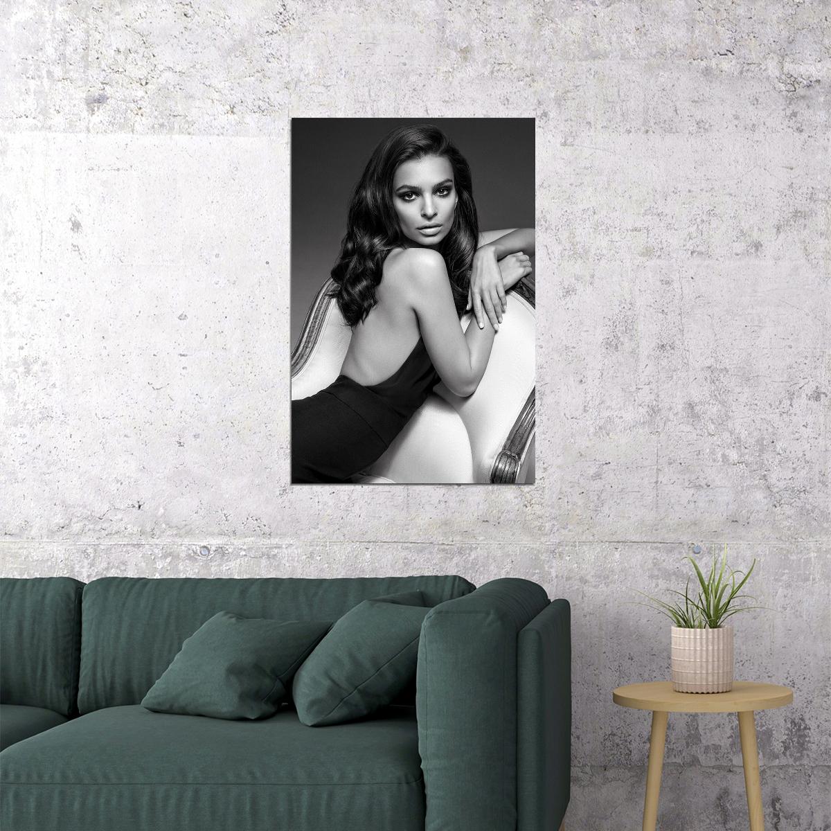 Emily Ratajkowski British-American Artist Model Fashion Poster Wall Art Print Home Wall Decor - xonomax