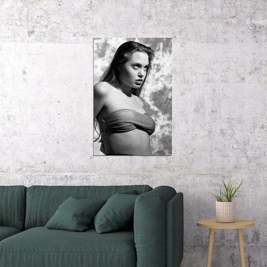 Angelina Jolie Young American Actor And Philanthropist Poster Wall Art Print Home Wall Decor - xonomax