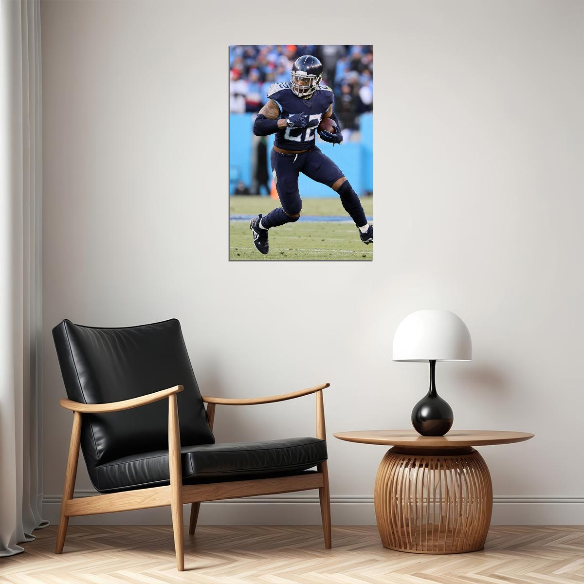 Derrick Henry Tennessee Titans American Football Player Poster Wall Art Print Home Wall Decor - xonomax