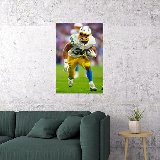 Austin Ekeler Los Angeles Chargers Football Player Poster Wall Art Print Home Wall Decor - xonomax
