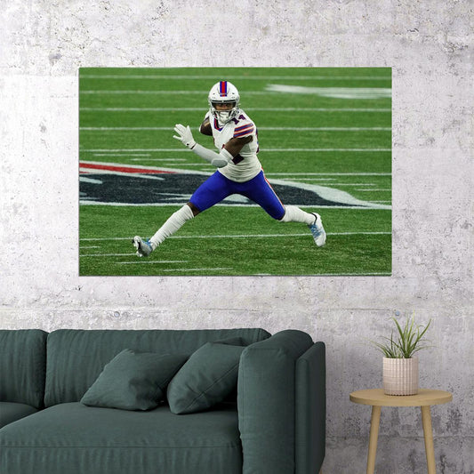 Stefon Diggs Buffalo Bills American Football Team Player Poster Wall Art Print Home Wall Decor - xonomax