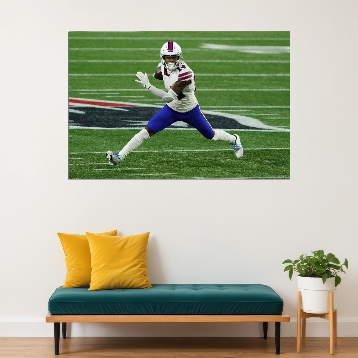 Stefon Diggs Buffalo Bills American Football Team Player Poster Wall Art Print Home Wall Decor - xonomax