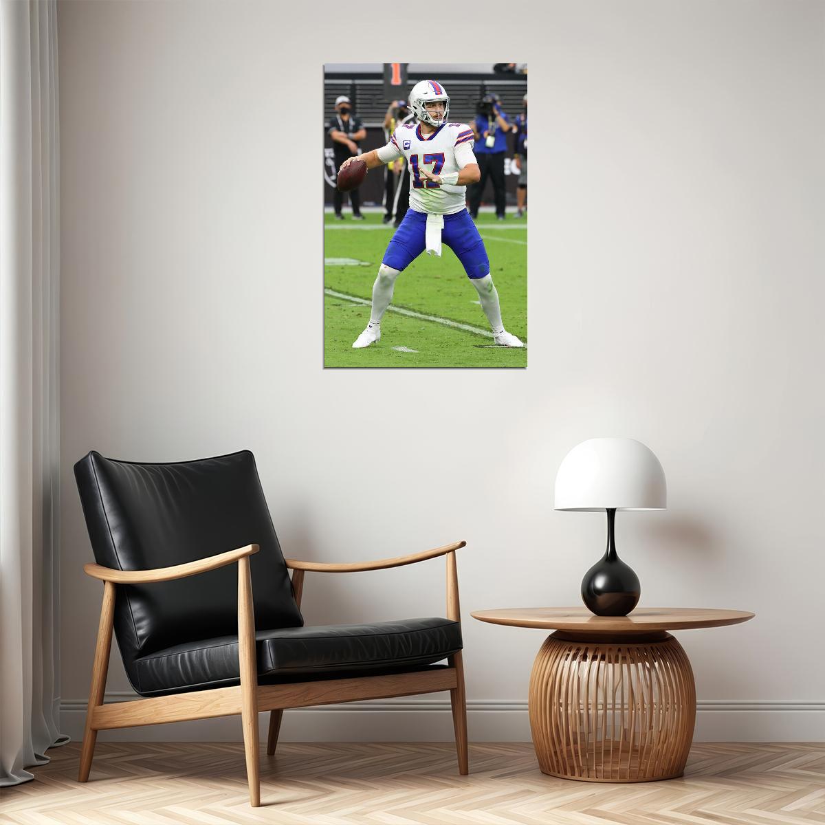 Josh Allen Buffalo Bills American Football Player Poster Wall Art Print Home Wall Decor