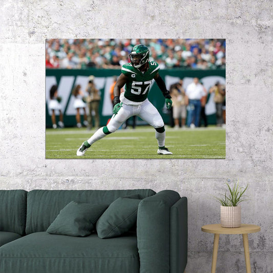 C. J. Mosley New York Jets American Football Player Poster Wall Art Print Home Wall Decor - xonomax