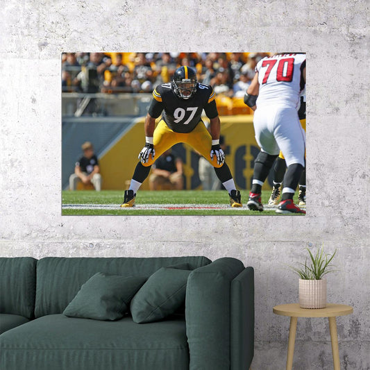 Cameron Heyward Pittsburgh Steelers Football Player Poster Wall Art Print Home Wall Decor - xonomax