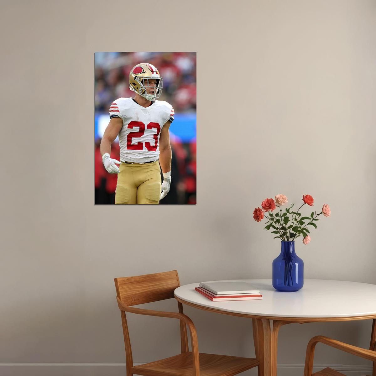 Christian Mccaffrey San Francisco 49ers Football Player Poster Wall Art Print Home Wall Decor - xonomax