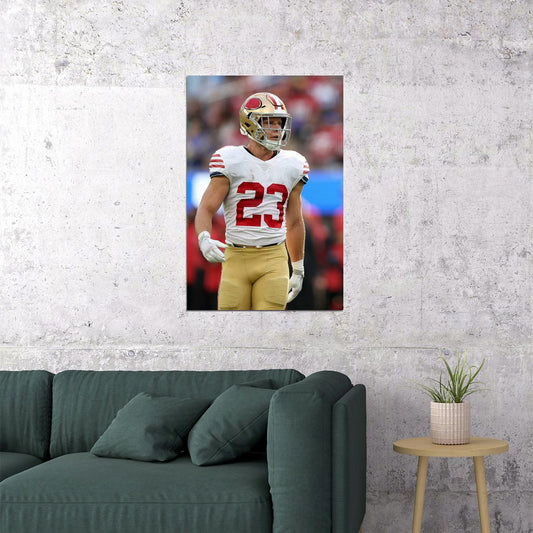 Christian Mccaffrey San Francisco 49ers Football Player Poster Wall Art Print Home Wall Decor - xonomax