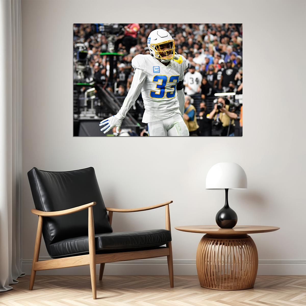 Derwin James Los Angeles Chargers American Football Player Poster Wall Art Print Home Wall Decor - xonomax