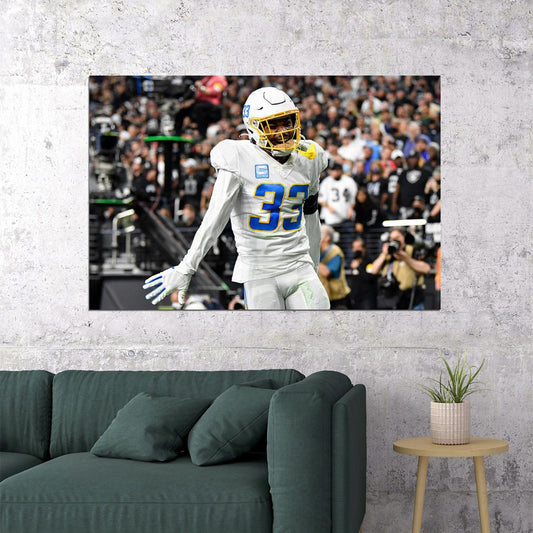 Derwin James Los Angeles Chargers American Football Player Poster Wall Art Print Home Wall Decor - xonomax