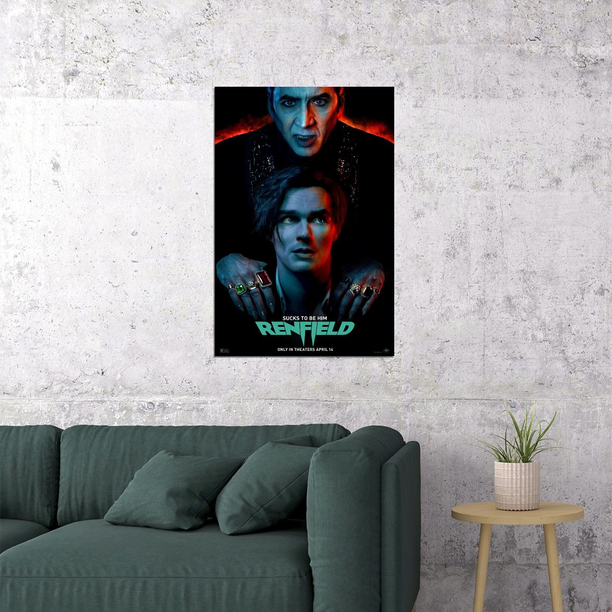 Renfield Movie Comedy Fantasy Horror Poster Wall Art Print Home Wall Decor - xonomax