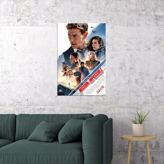 Mission Impossible 7 Movie Action Adventure Thriller Poster Wall Art Print Home Wall Decor - xonomax