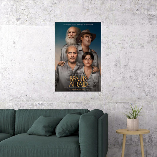 Beau Is Afraid Movie Comedy Drama Horror Poster Wall Art Print Home Wall Decor - xonomax