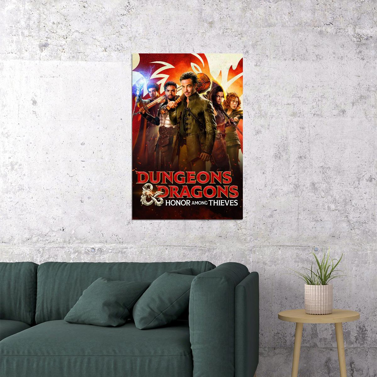 Dungeons & Dragons: Honour Among Thieves Movie Comedy Poster Wall Art Print Home Wall Decor - xonomax
