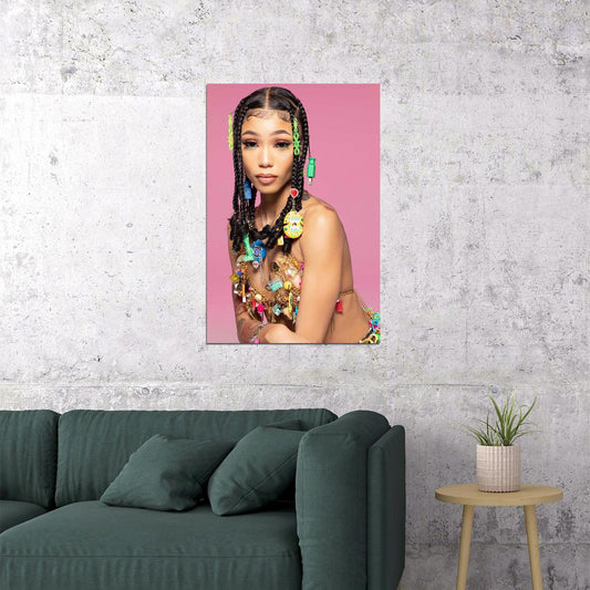 Coi Leray American Rapper And Singer Poster Wall Art Print Home Wall Decor - xonomax