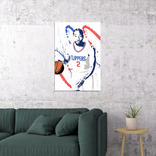 Kawhi Leonard La Clippers Basketball Star Player Poster Wall Art Print Home Wall Decor - xonomax