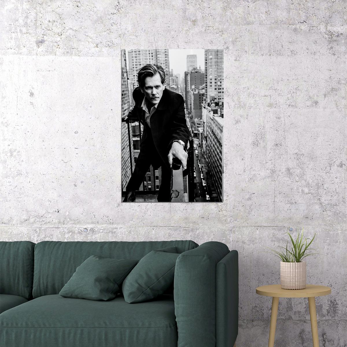 Kevin Bacon American Actor Artist And Actress Poster Wall Art Print Home Wall Decor