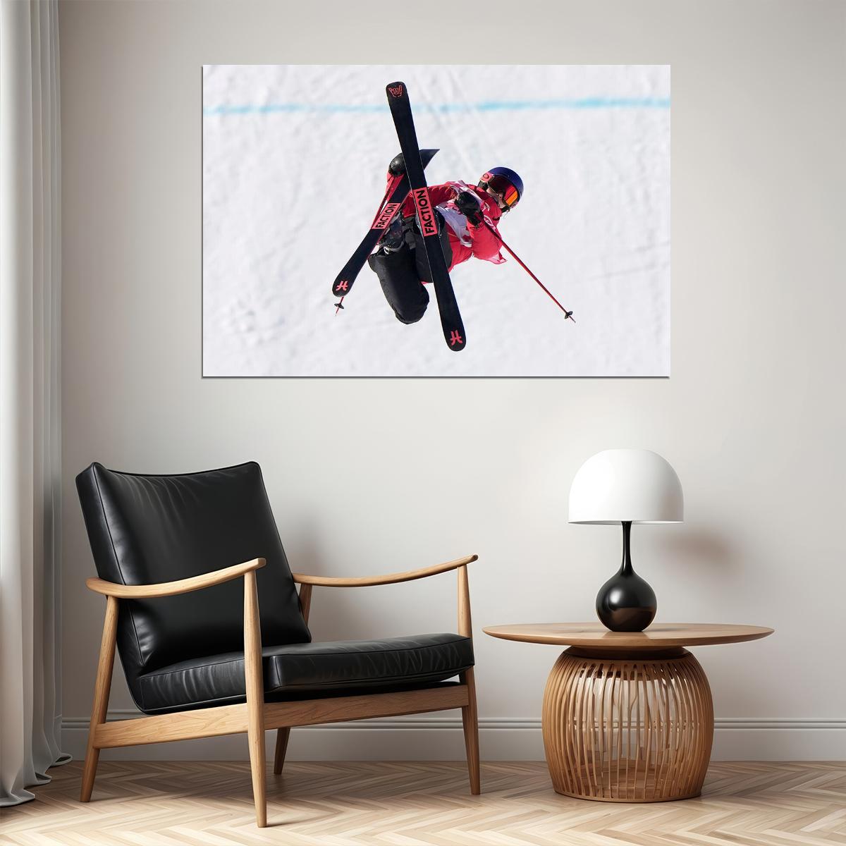 Eileen Gu Sports Chinese Athlete Freestyle Skier Poster Wall Art Print Home Wall Decor - xonomax
