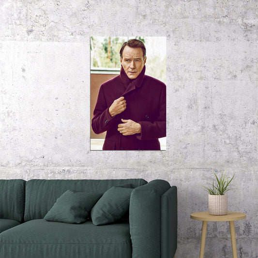 Bryan Cranston American Actor And Filmmaker Poster Wall Art Print Home Wall Decor - xonomax