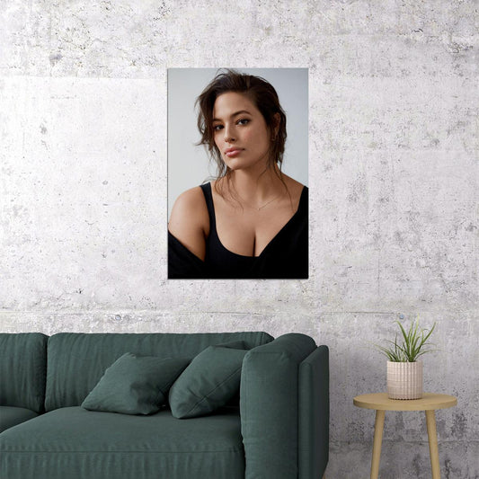 Ashley Graham American Model Beautiful Girl Poster Wall Art Print Home Wall Decor - xonomax