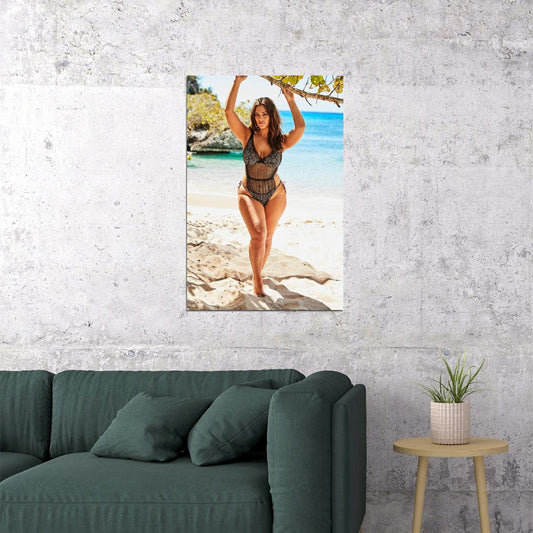 Ashley Graham American Beautiful Model Poster Wall Art Print Home Wall Decor - xonomax