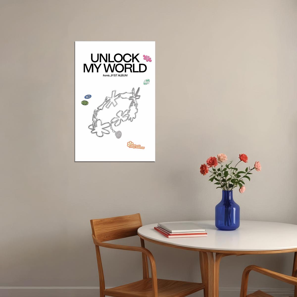 Unlock My World Music Group Fromis_9 Poster Wall Art Print Home Wall Decor - xonomax