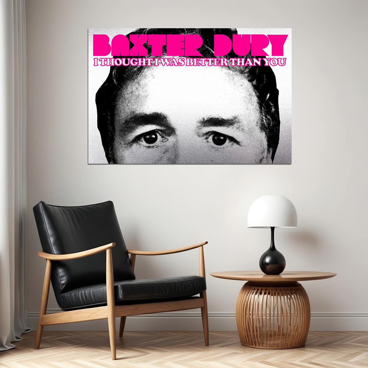 Baxter Dury I Thought I Was Better Than You Studio Album Poster Wall Art Print Home Wall Decor - xonomax