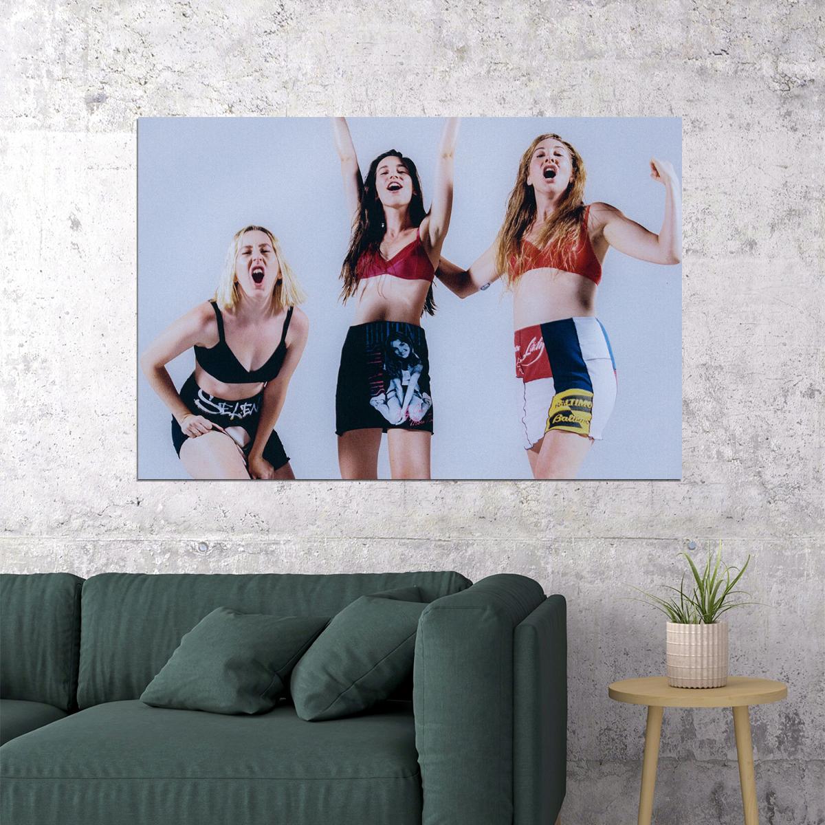 Haim American Musicians Pop Rock Music Group Poster Wall Art Print Home Wall Decor - xonomax