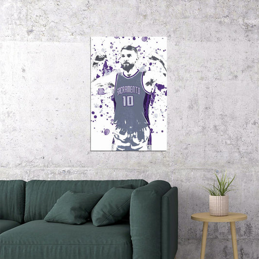 Domantas Sabonis Sacramento Kings Basketball Star Player Poster Wall Art Print Home Wall Decor - xonomax