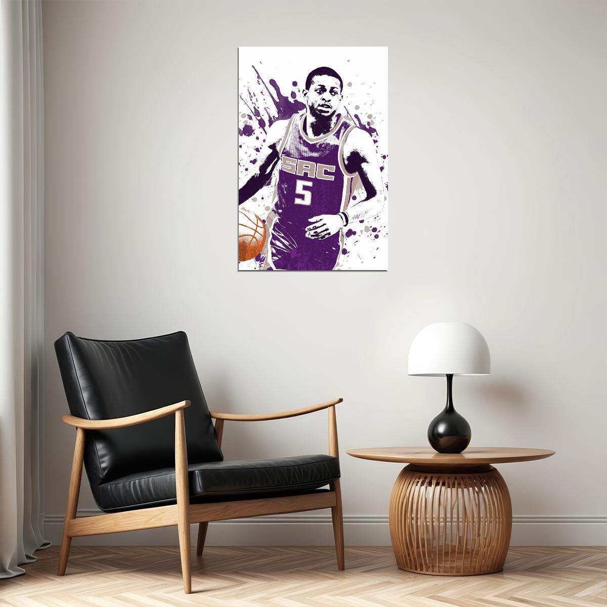 De'aaron Fox Sacramento Kings Basketball Star Player Poster Wall Art Print Home Wall Decor - xonomax