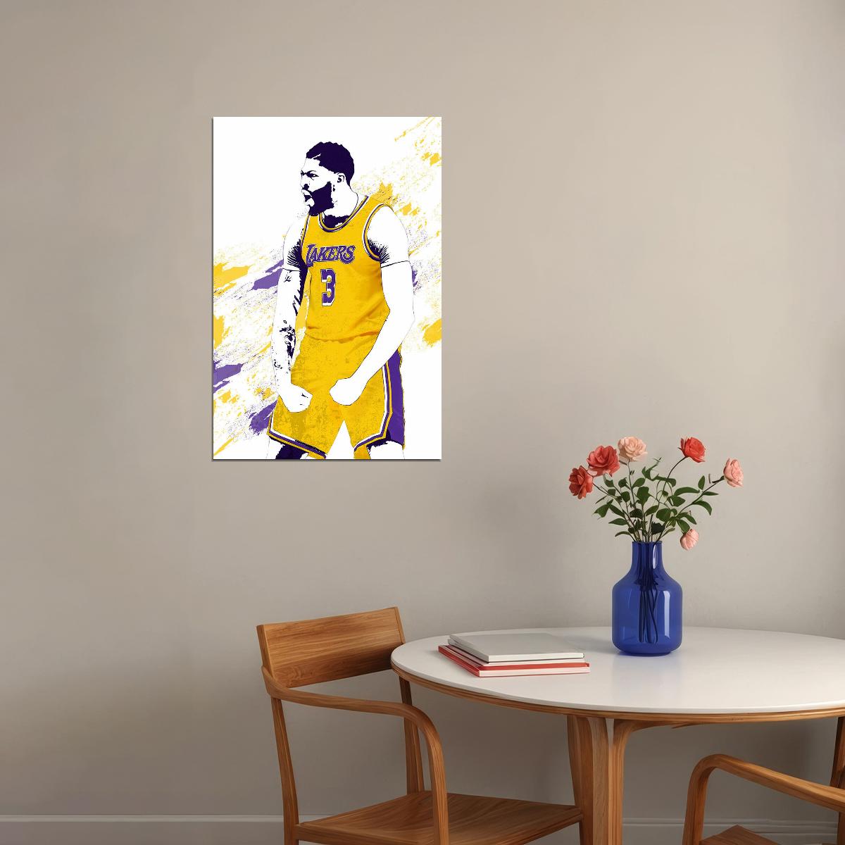 Anthony Davis La Lakers Basketball Star Player Poster Wall Art Print Home Wall Decor - xonomax