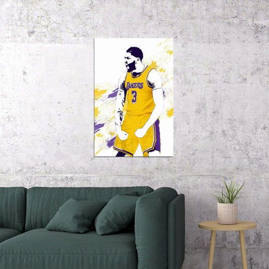 Anthony Davis La Lakers Basketball Star Player Poster Wall Art Print Home Wall Decor - xonomax