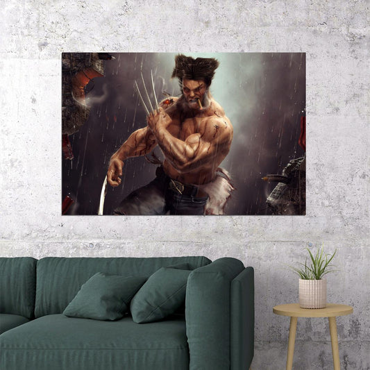Wolverine Movie Claw Logan Science Fiction Action Horror Poster Wall Art Print Home Wall Decor - xonomax