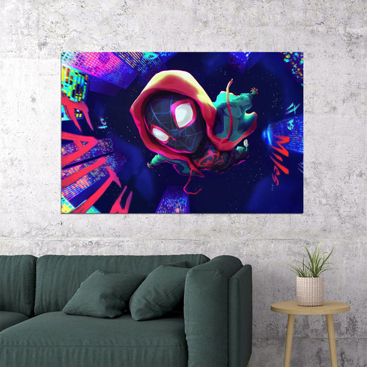 Spider man Miles Morales Video Game Action Fantasy Poster Wall Art Print Home Wall Decor - xonomax