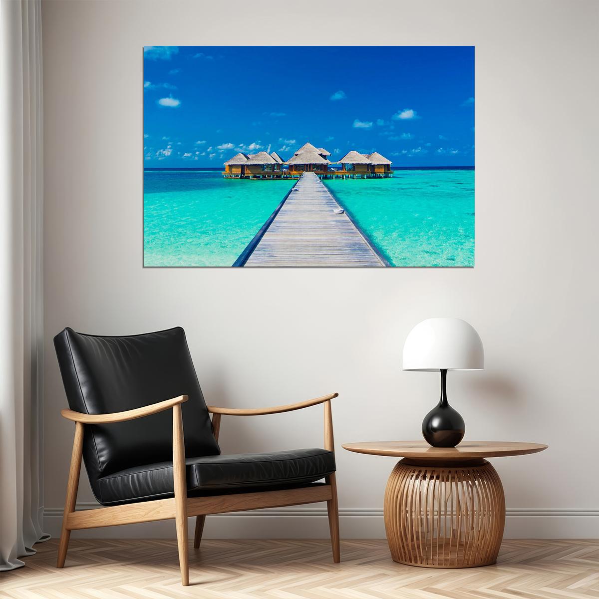 Beach Sea Summer Season Landscape Travel Poster Wall Art Print Home Wall Decor - xonomax