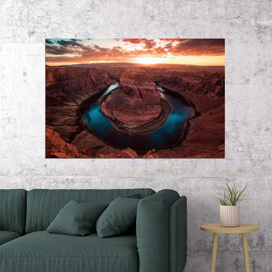 Usa Arizona Colorado River Landscape Poster Wall Art Print Home Wall Decor - xonomax