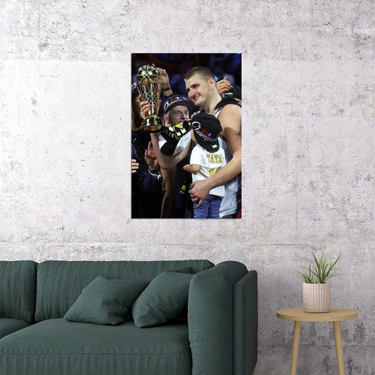 Nikola Jokic Basketball Denver Nuggets Basketball Team Poster Wall Art Print Home Wall Decor - xonomax