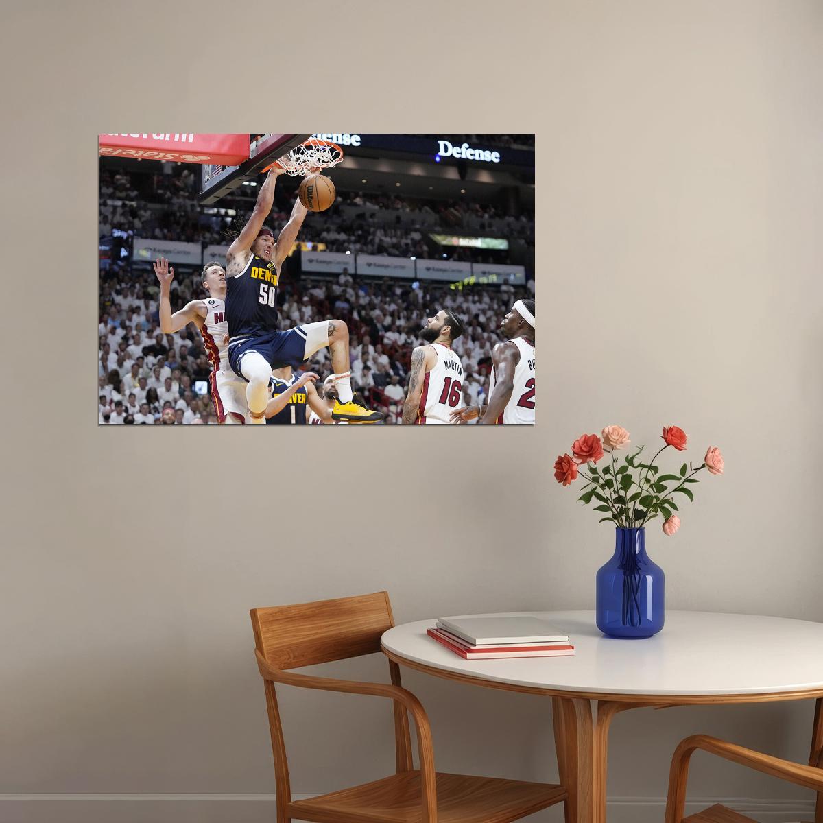 Denver Nuggets Finals Basketball Match Sports Poster Wall Art Print Home Wall Decor - xonomax